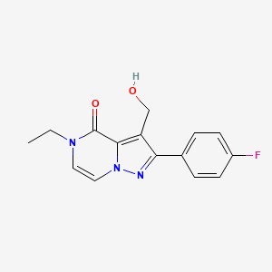 5-Ethyl-2-(4-fluorophenyl)-3-(hydroxymethyl)pyrazolo[1,5-a]pyrazin-4(5H)-one