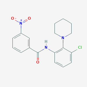 N-(3-chloro-2-piperidinophenyl)-3-nitrobenzenecarboxamide