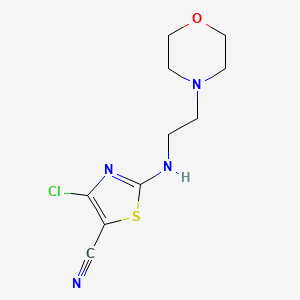 4-Chloro-2-[(2-morpholinoethyl)amino]-1,3-thiazole-5-carbonitrile