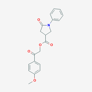 2-(4-Methoxyphenyl)-2-oxoethyl 5-oxo-1-phenylpyrrolidine-3-carboxylate