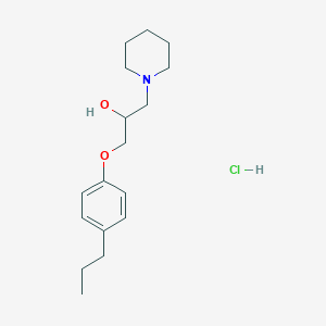1-(Piperidin-1-yl)-3-(4-propylphenoxy)propan-2-ol hydrochloride