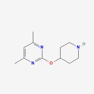 4,6-Dimethyl-2-(piperidin-4-yloxy)pyrimidine