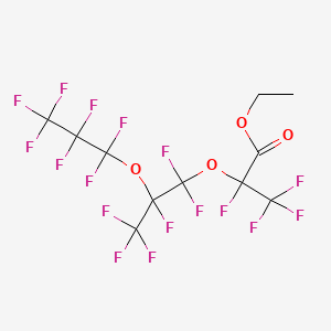 Ethyl 2,3,3,3-tetrafluoro-2-[1,1,2,3,3,3-hexafluoro-2-(heptafluoropropoxy)propoxy]propanoate