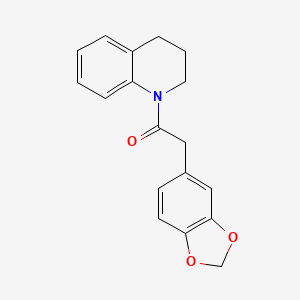 2-(benzo[d][1,3]dioxol-5-yl)-1-(3,4-dihydroquinolin-1(2H)-yl)ethanone