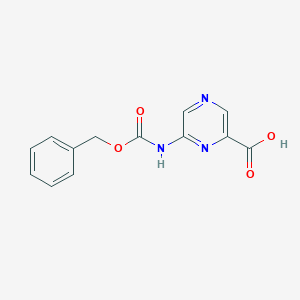 molecular formula C13H11N3O4 B2711487 6-(Phenylmethoxycarbonylamino)pyrazine-2-carboxylic acid CAS No. 2248343-65-7