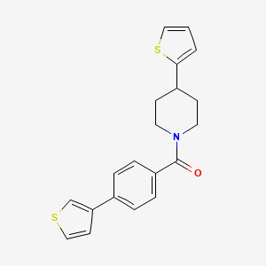 (4-(Thiophen-2-yl)piperidin-1-yl)(4-(thiophen-3-yl)phenyl)methanone