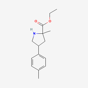 Ethyl 2-methyl-4-(4-methylphenyl)pyrrolidine-2-carboxylate