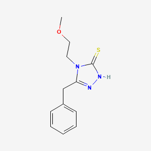 molecular formula C12H15N3OS B2711497 5-benzyl-4-(2-methoxyethyl)-4H-1,2,4-triazole-3-thiol CAS No. 663181-81-5
