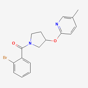 (2-Bromophenyl)(3-((5-methylpyridin-2-yl)oxy)pyrrolidin-1-yl)methanone