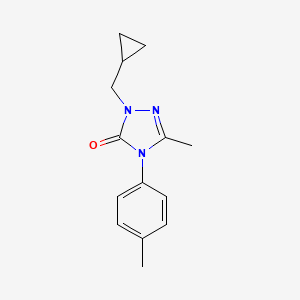 2-(cyclopropylmethyl)-5-methyl-4-(4-methylphenyl)-2,4-dihydro-3H-1,2,4-triazol-3-one
