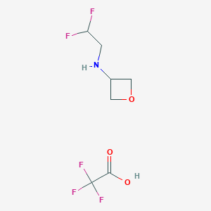 N-(2,2-Difluoroethyl)oxetan-3-amine;2,2,2-trifluoroacetic acid
