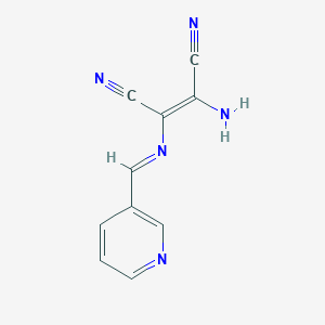 (Z)-2-amino-3-(pyridin-3-ylmethylideneamino)but-2-enedinitrile