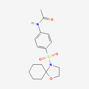 N-[4-(1-oxa-4-azaspiro[4.5]dec-4-ylsulfonyl)phenyl]acetamide