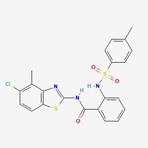 N-(5-chloro-4-methylbenzo[d]thiazol-2-yl)-2-(4-methylphenylsulfonamido)benzamide