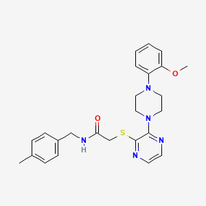 molecular formula C25H29N5O2S B2711555 N-(4-甲基苄基)-3-(2-哌啶-1-基嘧啶-5-基)苯甲酰胺 CAS No. 1115932-07-4