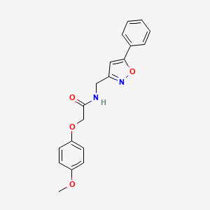 2-(4-methoxyphenoxy)-N-((5-phenylisoxazol-3-yl)methyl)acetamide
