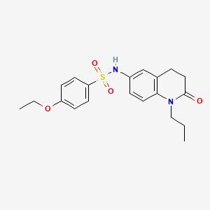 molecular formula C20H24N2O4S B2711561 4-乙氧基-N-(2-氧代-1-丙基-1,2,3,4-四氢喹啉-6-基)苯磺酰胺 CAS No. 941906-29-2