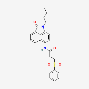 N-(1-butyl-2-oxo-1,2-dihydrobenzo[cd]indol-6-yl)-3-(phenylsulfonyl)propanamide