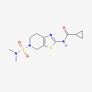 N-(5-(N,N-dimethylsulfamoyl)-4,5,6,7-tetrahydrothiazolo[5,4-c]pyridin-2-yl)cyclopropanecarboxamide