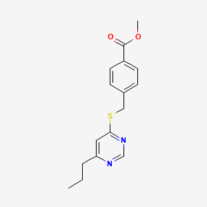 Methyl 4-(((6-propylpyrimidin-4-yl)thio)methyl)benzoate