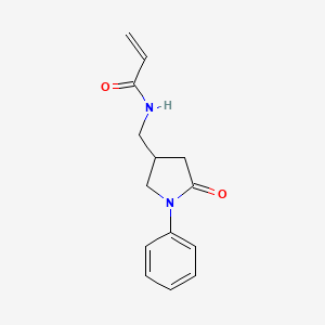 N-[(5-Oxo-1-phenylpyrrolidin-3-yl)methyl]prop-2-enamide