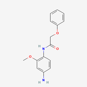 molecular formula C15H16N2O3 B2711593 N-(4-amino-2-methoxyphenyl)-2-phenoxyacetamide CAS No. 861409-91-8