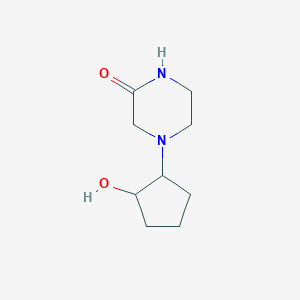 molecular formula C9H16N2O2 B2711595 4-(2-Hydroxycyclopentyl)piperazin-2-one CAS No. 1545640-88-7