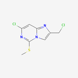 7-Chloro-2-(chloromethyl)-5-methylsulfanyl-imidazo[1,2-c]pyrimidine