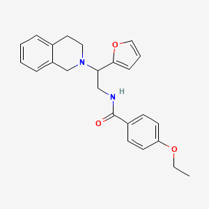 N-(2-(3,4-dihydroisoquinolin-2(1H)-yl)-2-(furan-2-yl)ethyl)-4-ethoxybenzamide