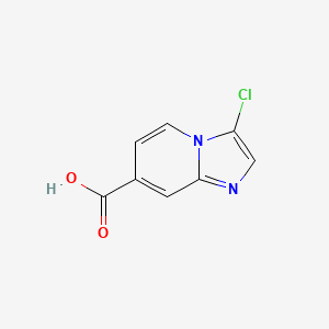 molecular formula C8H5ClN2O2 B2711641 3-Chloroimidazo[1,2-a]pyridine-7-carboxylic acid CAS No. 1503889-91-5