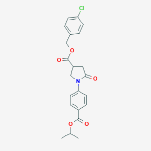 4-Chlorobenzyl 1-[4-(isopropoxycarbonyl)phenyl]-5-oxo-3-pyrrolidinecarboxylate