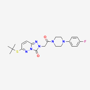 6-(tert-butylthio)-2-{2-[4-(4-fluorophenyl)piperazin-1-yl]-2-oxoethyl}[1,2,4]triazolo[4,3-b]pyridazin-3(2H)-one