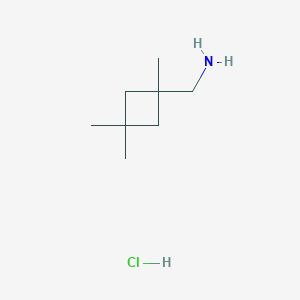 molecular formula C8H18ClN B2711677 (1,3,3-Trimethylcyclobutyl)methanamine;hydrochloride CAS No. 2241139-32-0