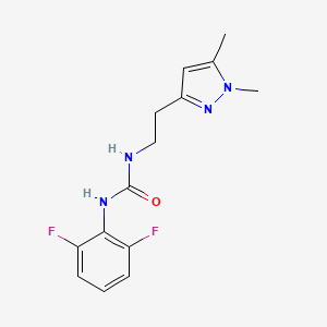 1-(2,6-difluorophenyl)-3-(2-(1,5-dimethyl-1H-pyrazol-3-yl)ethyl)urea