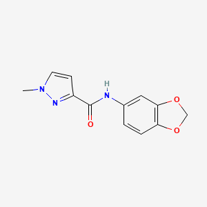 N-(benzo[d][1,3]dioxol-5-yl)-1-methyl-1H-pyrazole-3-carboxamide