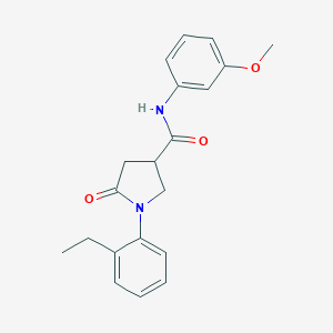 molecular formula C20H22N2O3 B271170 1-(2-ethylphenyl)-N-(3-methoxyphenyl)-5-oxopyrrolidine-3-carboxamide 