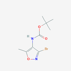 molecular formula C9H13BrN2O3 B2711712 叔丁基-N-(3-溴-5-甲基-1,2-噁唑-4-基)甲酸酯 CAS No. 2287334-02-3