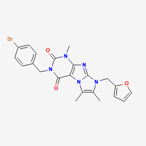 3-(4-bromobenzyl)-8-(furan-2-ylmethyl)-1,6,7-trimethyl-1H-imidazo[2,1-f]purine-2,4(3H,8H)-dione