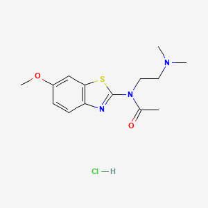 N-(2-(dimethylamino)ethyl)-N-(6-methoxybenzo[d]thiazol-2-yl)acetamide hydrochloride