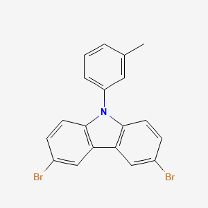 molecular formula C19H13Br2N B2711732 3,6-Dibromo-9-(m-tolyl)-9H-carbazole CAS No. 890653-54-0