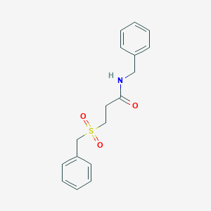 molecular formula C17H19NO3S B2711733 N-benzyl-3-(benzylsulfonyl)propanamide CAS No. 880336-05-0
