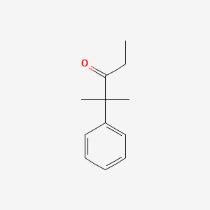 molecular formula C12H16O B2711755 2-Methyl-2-phenylpentan-3-one CAS No. 828-60-4