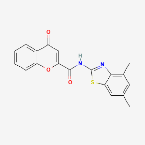 N-(4,6-dimethylbenzo[d]thiazol-2-yl)-4-oxo-4H-chromene-2-carboxamide