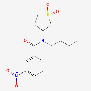 N-butyl-N-(1,1-dioxidotetrahydrothiophen-3-yl)-3-nitrobenzamide