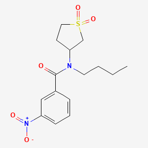 molecular formula C15H20N2O5S B2711773 N-丁基-N-(1,1-二氧代四氢噻吩-3-基)-3-硝基苯甲酰胺 CAS No. 874788-43-9