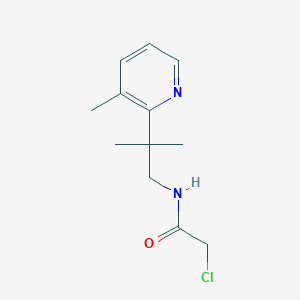 2-Chloro-N-[2-methyl-2-(3-methylpyridin-2-yl)propyl]acetamide
