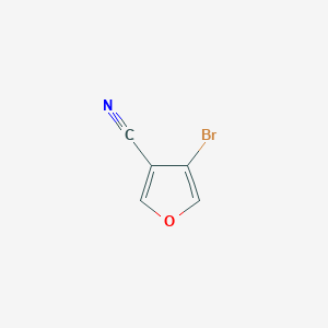 molecular formula C5H2BrNO B2711788 4-溴呋喃-3-碳腈 CAS No. 2092194-35-7