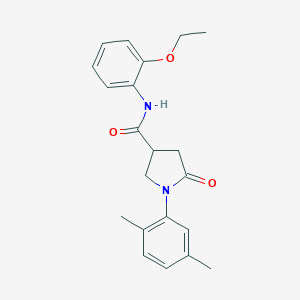 molecular formula C21H24N2O3 B271179 1-(2,5-dimethylphenyl)-N-(2-ethoxyphenyl)-5-oxopyrrolidine-3-carboxamide 