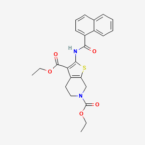 diethyl 2-(naphthalene-1-carbonylamino)-5,7-dihydro-4H-thieno[2,3-c]pyridine-3,6-dicarboxylate
