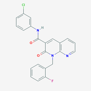 N-(3-chlorophenyl)-1-(2-fluorobenzyl)-2-oxo-1,2-dihydro-1,8-naphthyridine-3-carboxamide